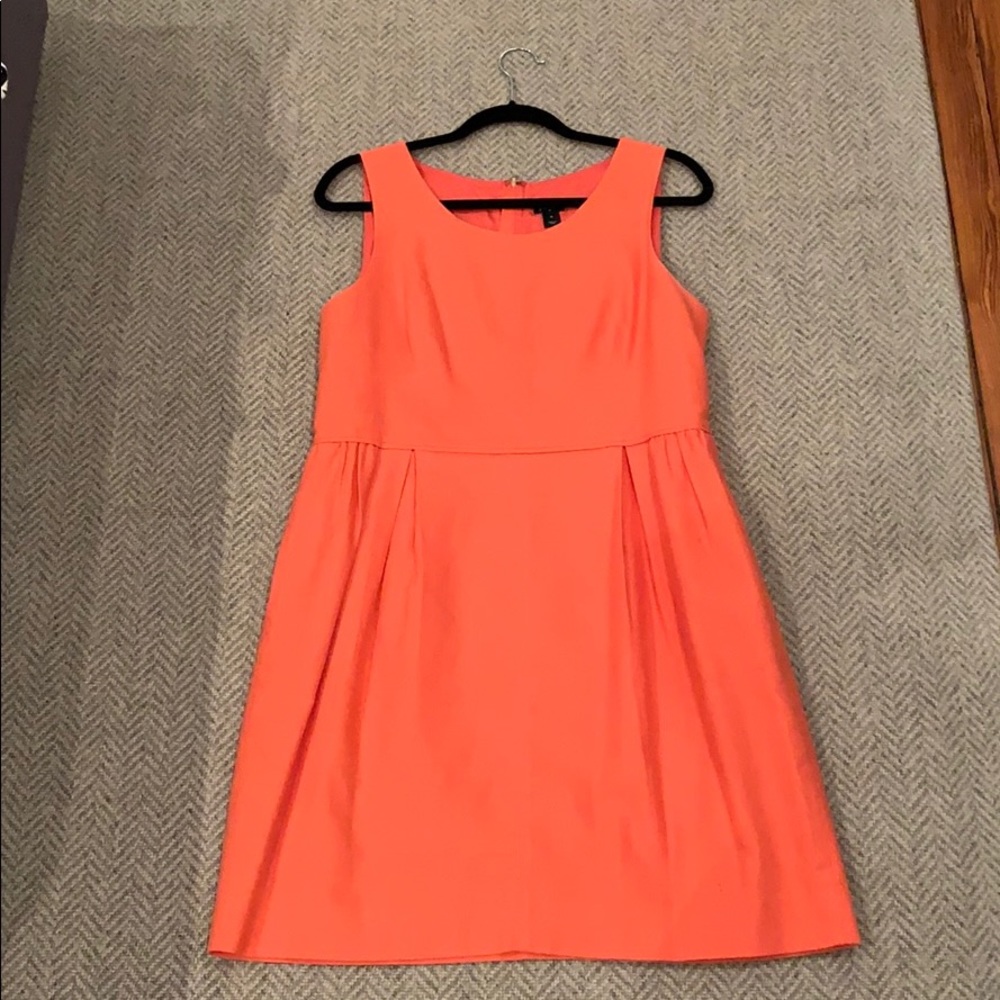 J. Crew Sleeveless Orange Dress